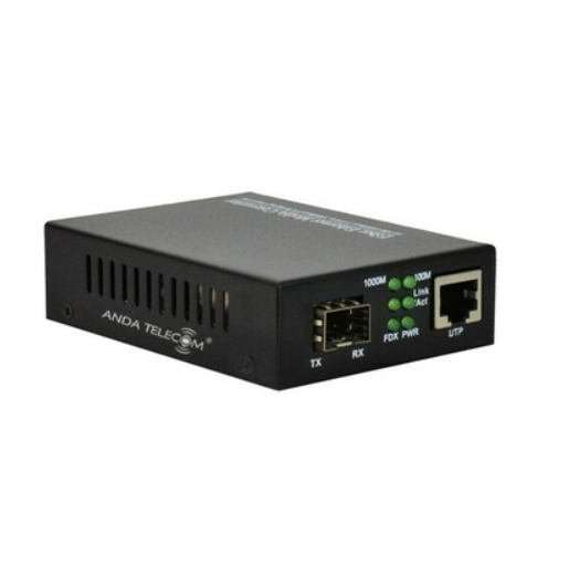 ANDA TELECOM Copper Ethernet to Fibre Optic Media Converter