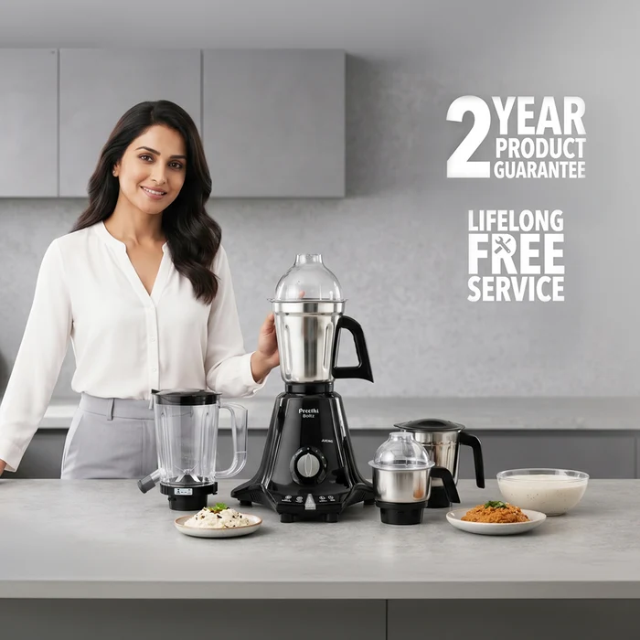 Preethi Boltz Mixer Grinder - 1000W - 4 Jars